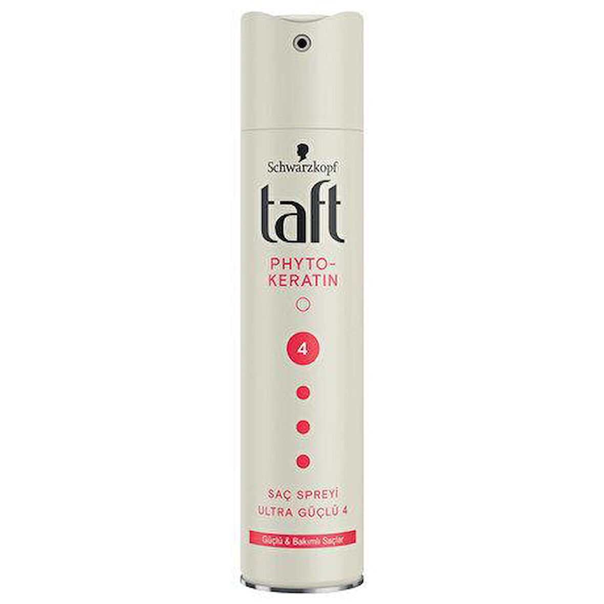Taft Saç Spreyi 4-Phyto-Keratin Ultra Güçlü 250ml Güçlü Bakımlı