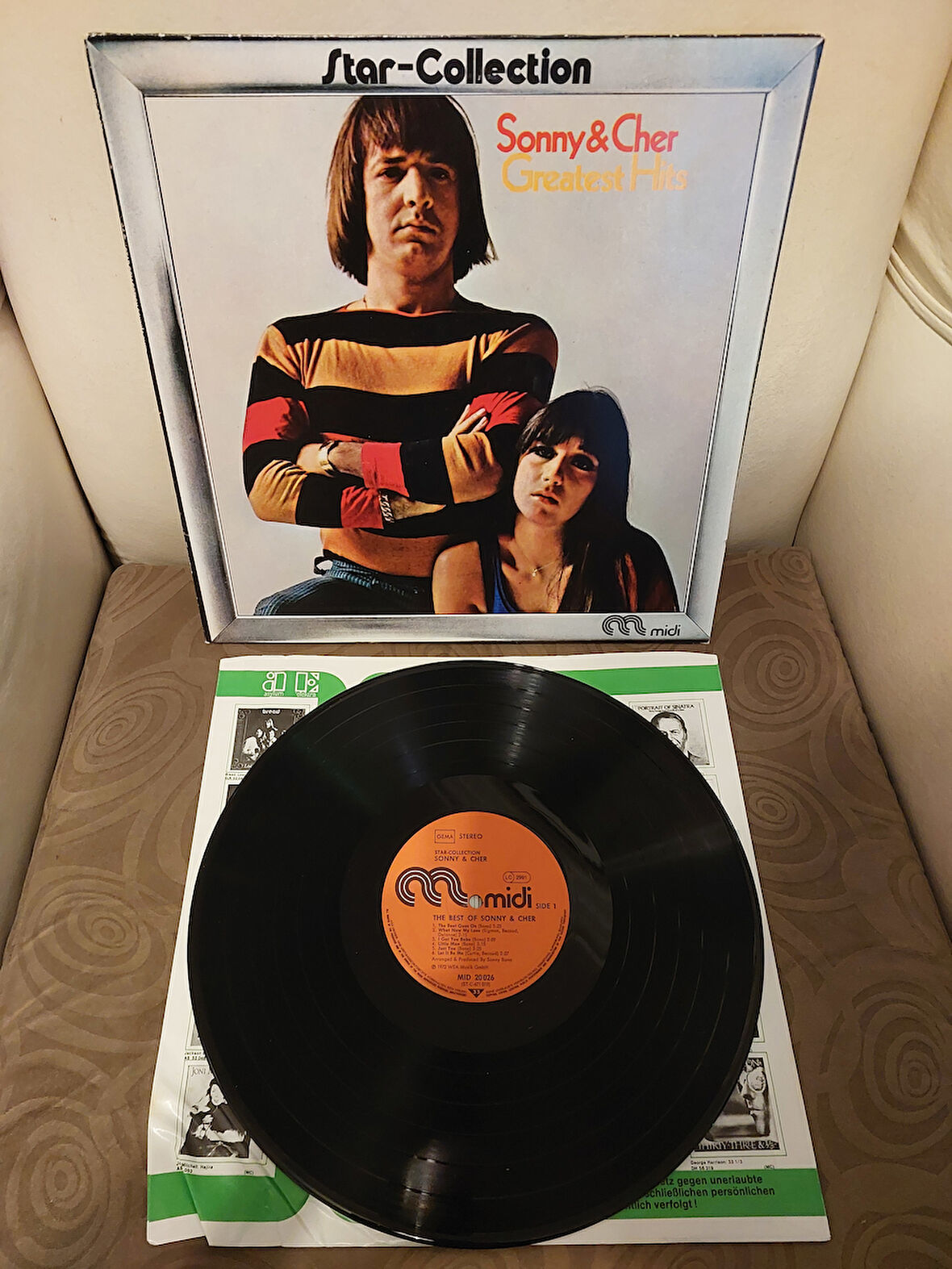 Sonny & Cher – The Best Of Sonny & Cher - 1972 Almanya Basım LP Albüm Plak