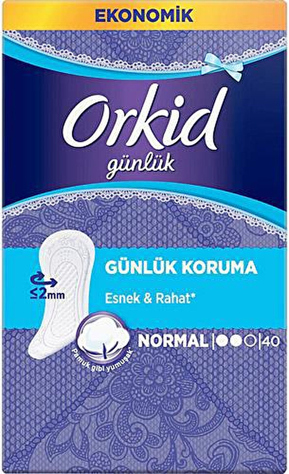 Orkid Günlük Ped Normal Ekonomik Paket 40 Ped