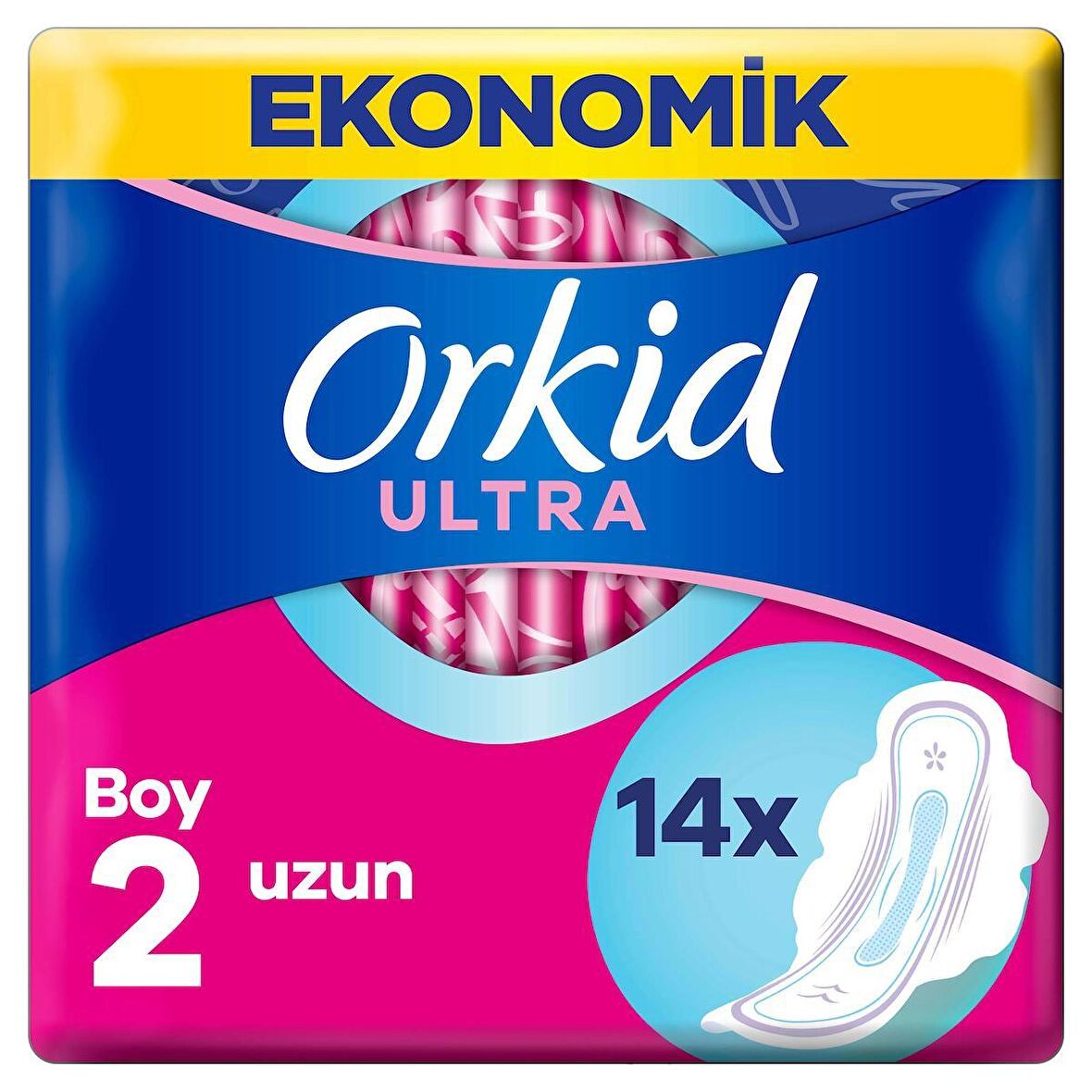 Orkid Ultra Uzun (Boy 2) 14 adet Hijyenik Ped