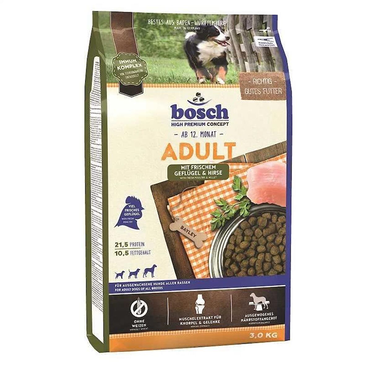 Bosch Kümes Hayvanlı Kuru Köpek Maması 3 Kg