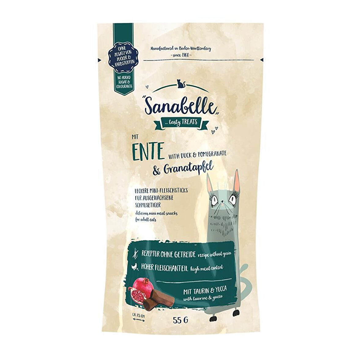 Sanabelle Ente Nar - Ördekli Granül Yetişkin Kedi Ödülü 55 g 