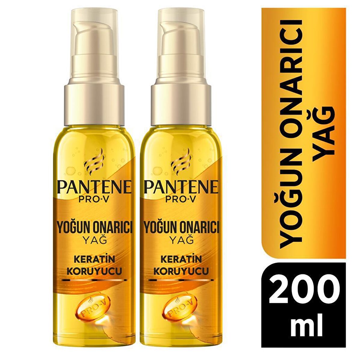 Pantene Saç Bakım Yağı Keratin Özlü Onarıcı E Vitaminli 100 ml x 2 Adet