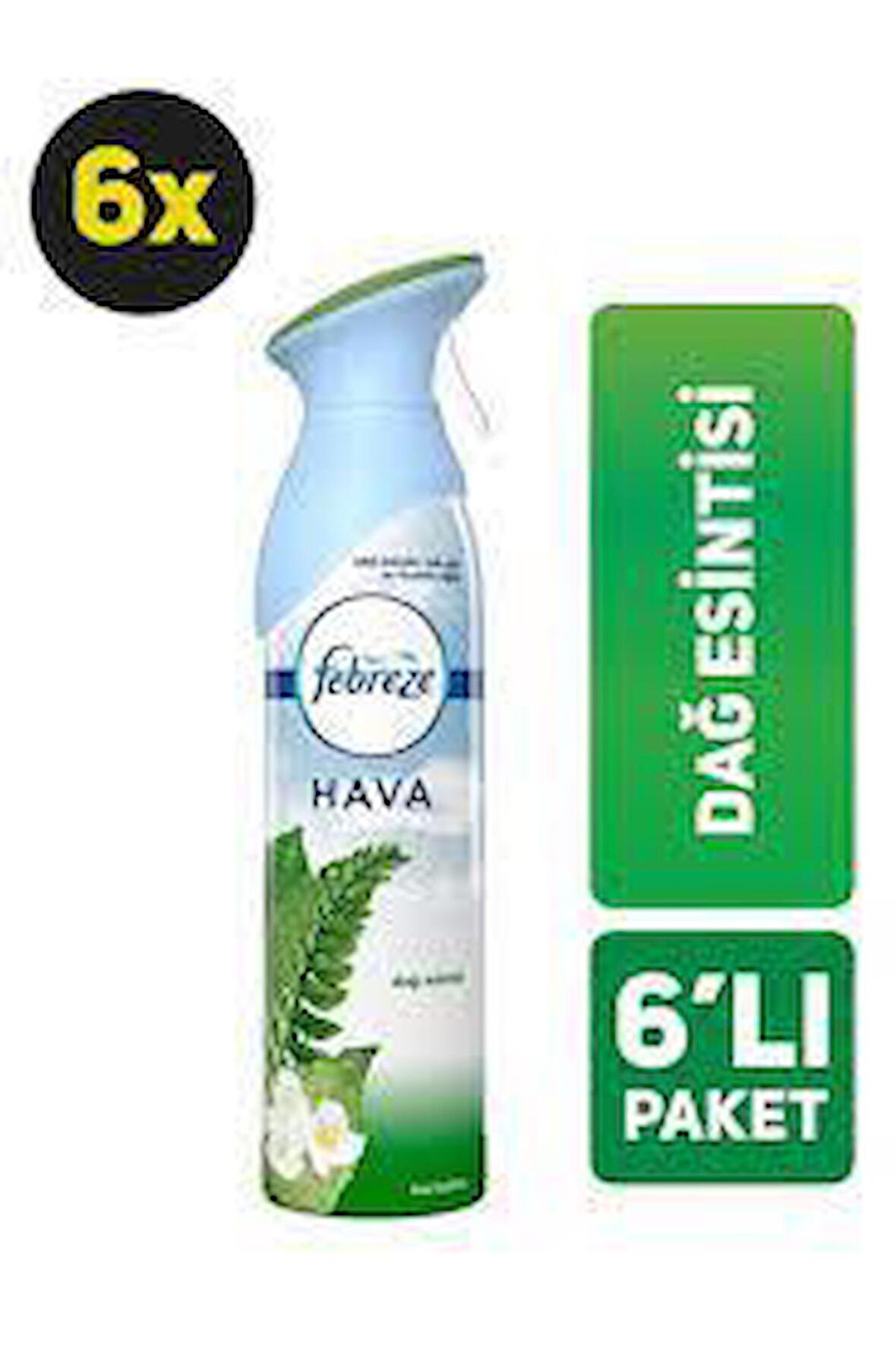 Febreze Hava Ferahlatıcı Sprey Oda Kokusu Dağ Esintisi 300 ml 6'lı Paket