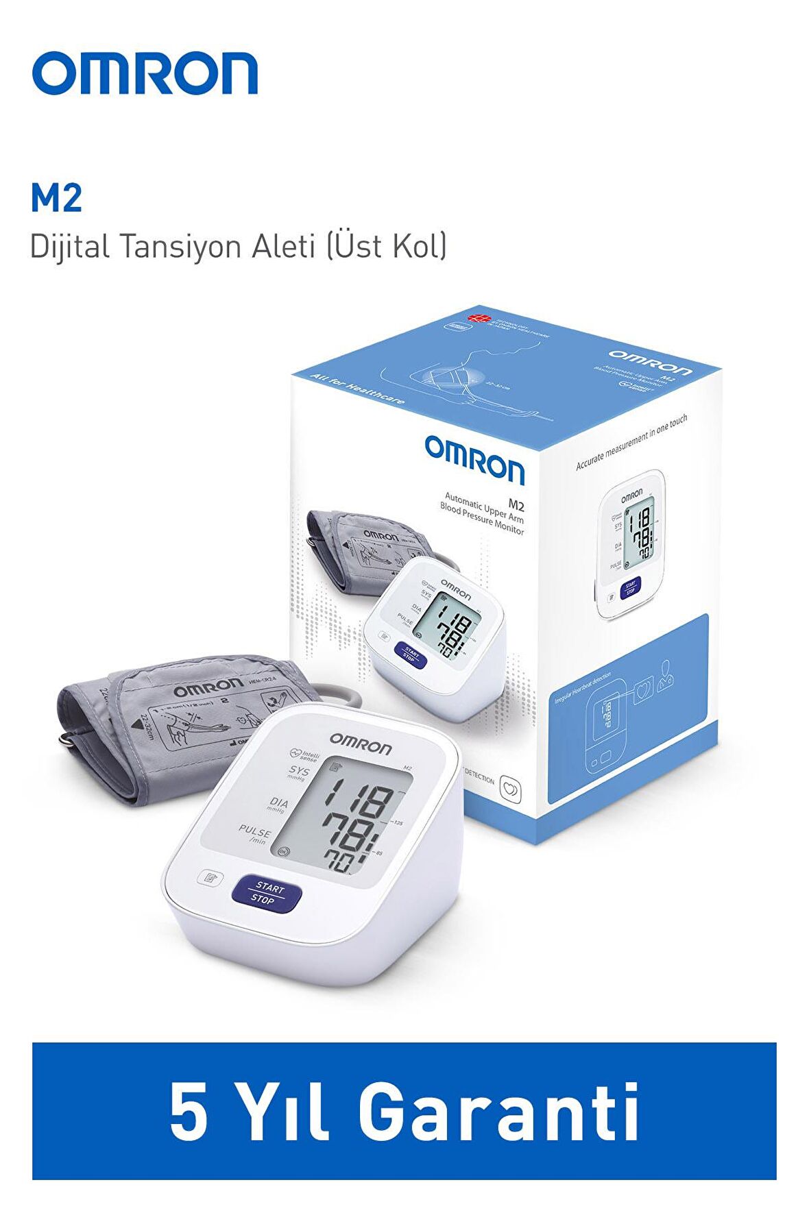 Omron M2 Intellisense Hafızalı Compact Tansiyon Aleti