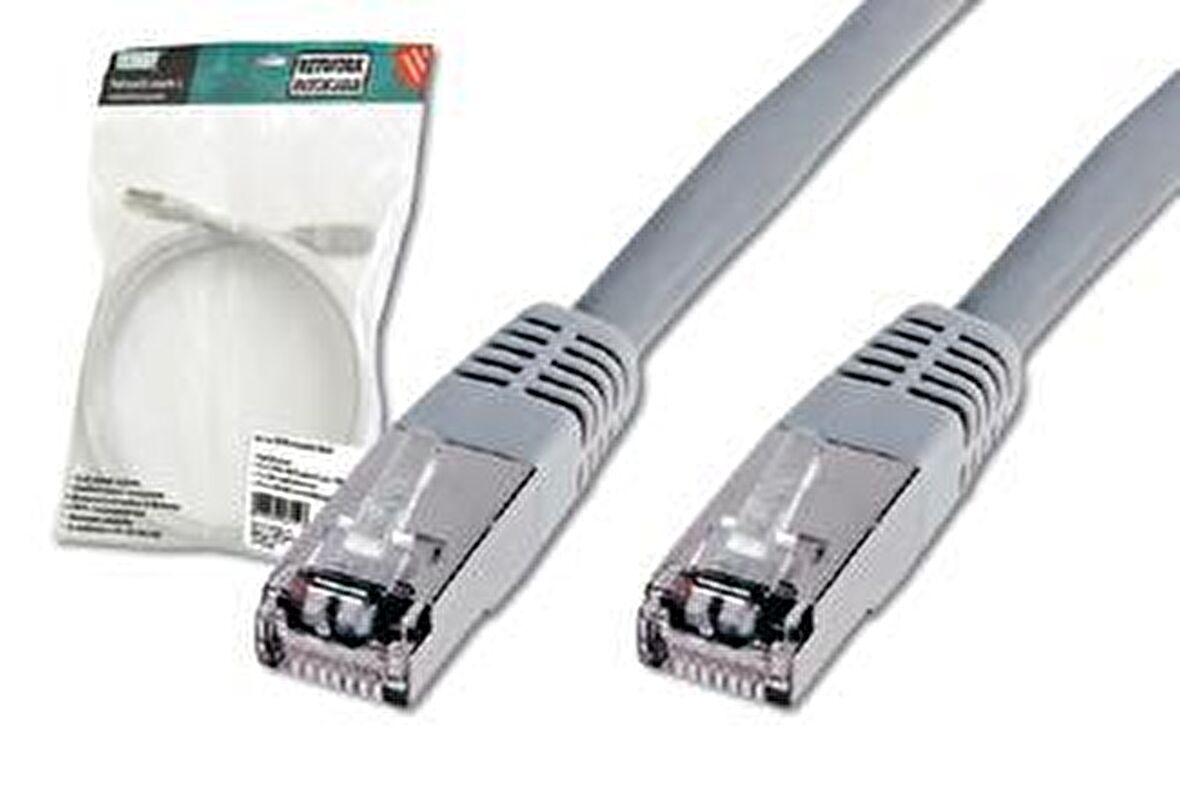 Digitus DK-1531-010 1 Mt CAT5E AWG26 S/FTP Gri Patch Cord Kablo