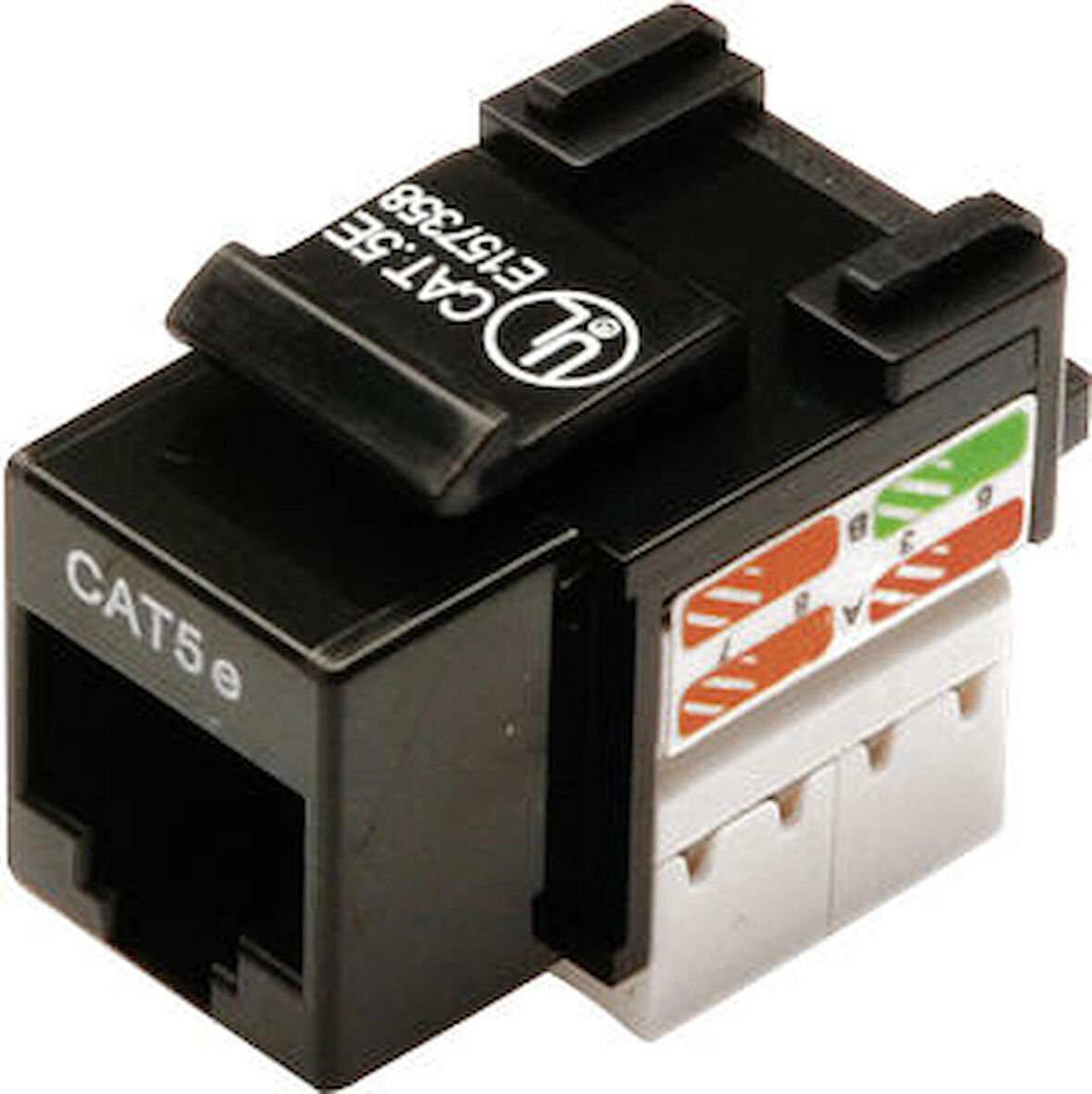 Digitus DN-93501 CAT 5E Jack Zırhsız RJ45 Siyah Renkli Lsa Keystore Jack