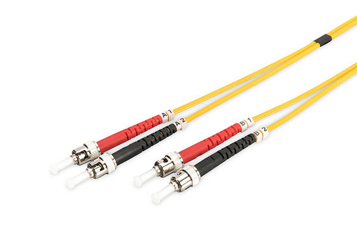 Digitus DK-2911-02 2 Mt ST-ST 09/125 Singlemode Duplex Fiber Patch Kablo