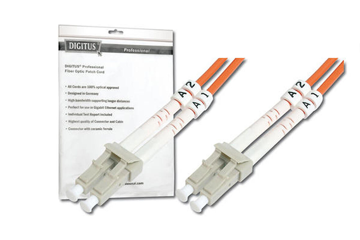 Digitus DK-2633-10 10 Mt LC-LC 62.5/125 Multimode Fiber Patch Kablo