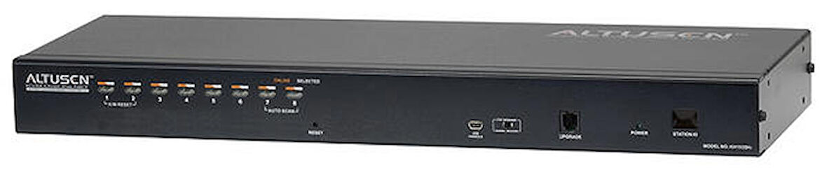 Digitus DS-23200 8 Port VGA 1 Lokal 1 Uzak PS/2 USB 2.0 KVM Net Switch