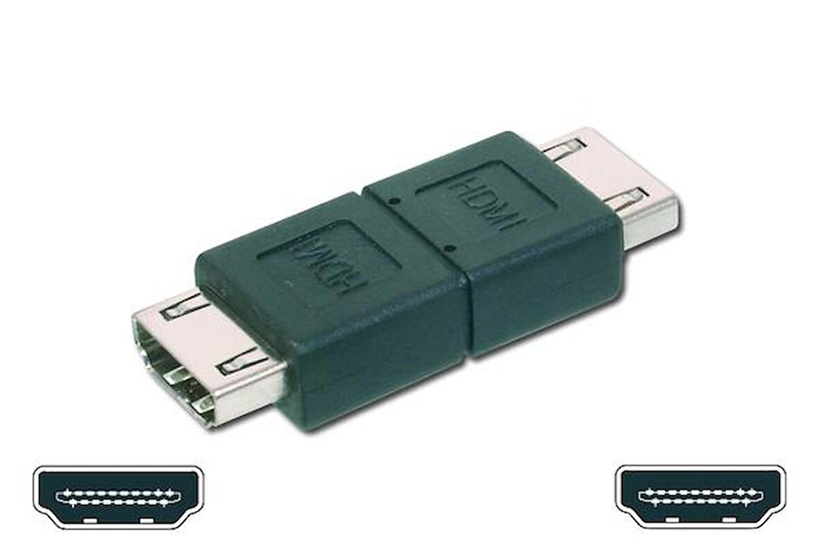 Digitus AK-330500-000-S HDMI to HDMI 19 Pin Dişi-Dişi Siyah HDMI Dönüştürücü Adaptör