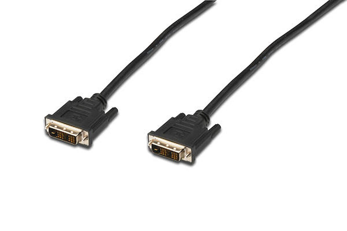 Digitus AK-320100-020-S 2 Mt DVI-D to DVI-D 18+1 Erkek-Erkek 2xFerrite AWG28 Görüntü Kablosu