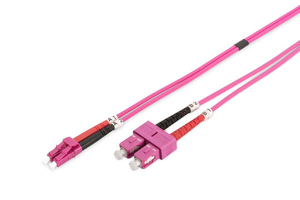 Digitus DK-2532-05/4 5 Mt LC-SC 50/125 Duplex Multimode Om4 Fiber Patch Cord Kablo