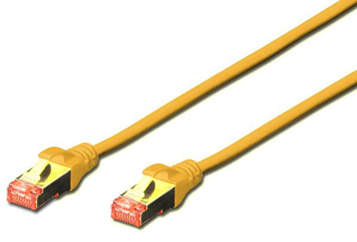 Digitus DK-1644-005/Y 0,50 Mt CAT6 AWG27/7 S/FTP Halogen Sarı Patch Cord Kablo