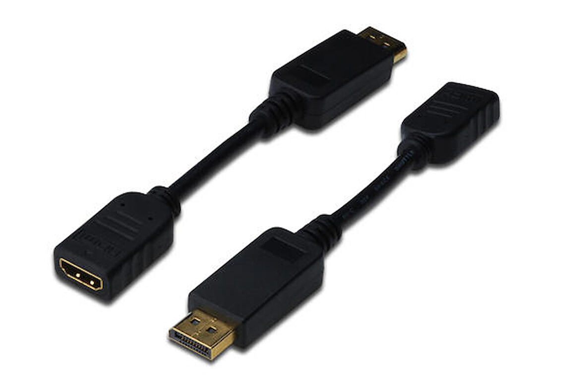 Digitus AK-340408-001-S DISPLAY PORT to HDMI Erkek-Dişi 0.15 Mt DP 1.1 Dönüştürücü Adaptör