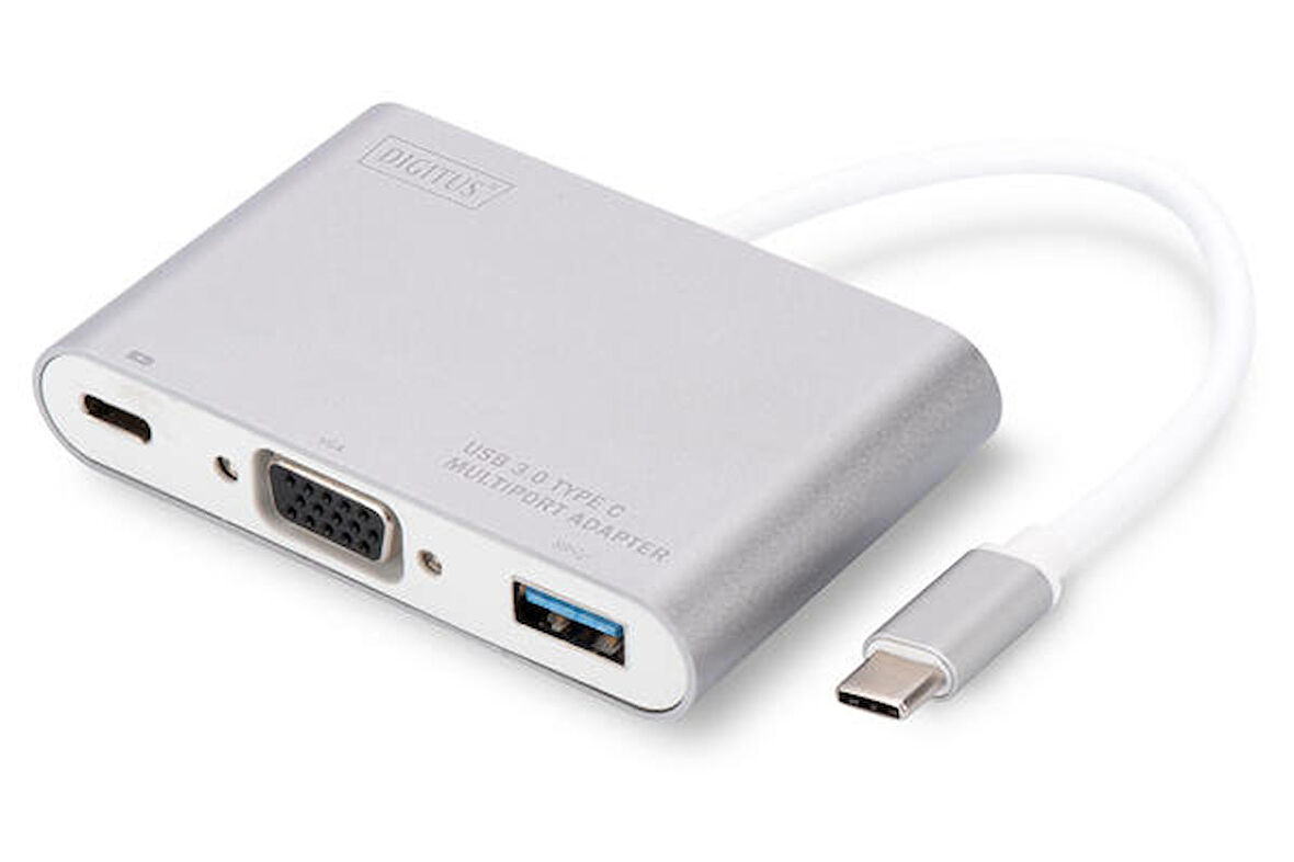 Digitus DA-70839 USB 3.0 Type C to VGA 1920x1080 USB Type C (PD) USB 3.0 USB Grafik Dönüştürücü Adaptör