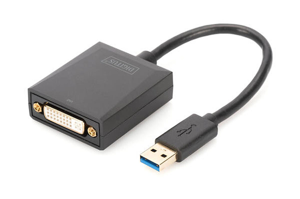 Digitus DA-70842 USB 3.0 to DVI 24+5 1080p Full HD USB Grafik Dönüştürücü Adaptör