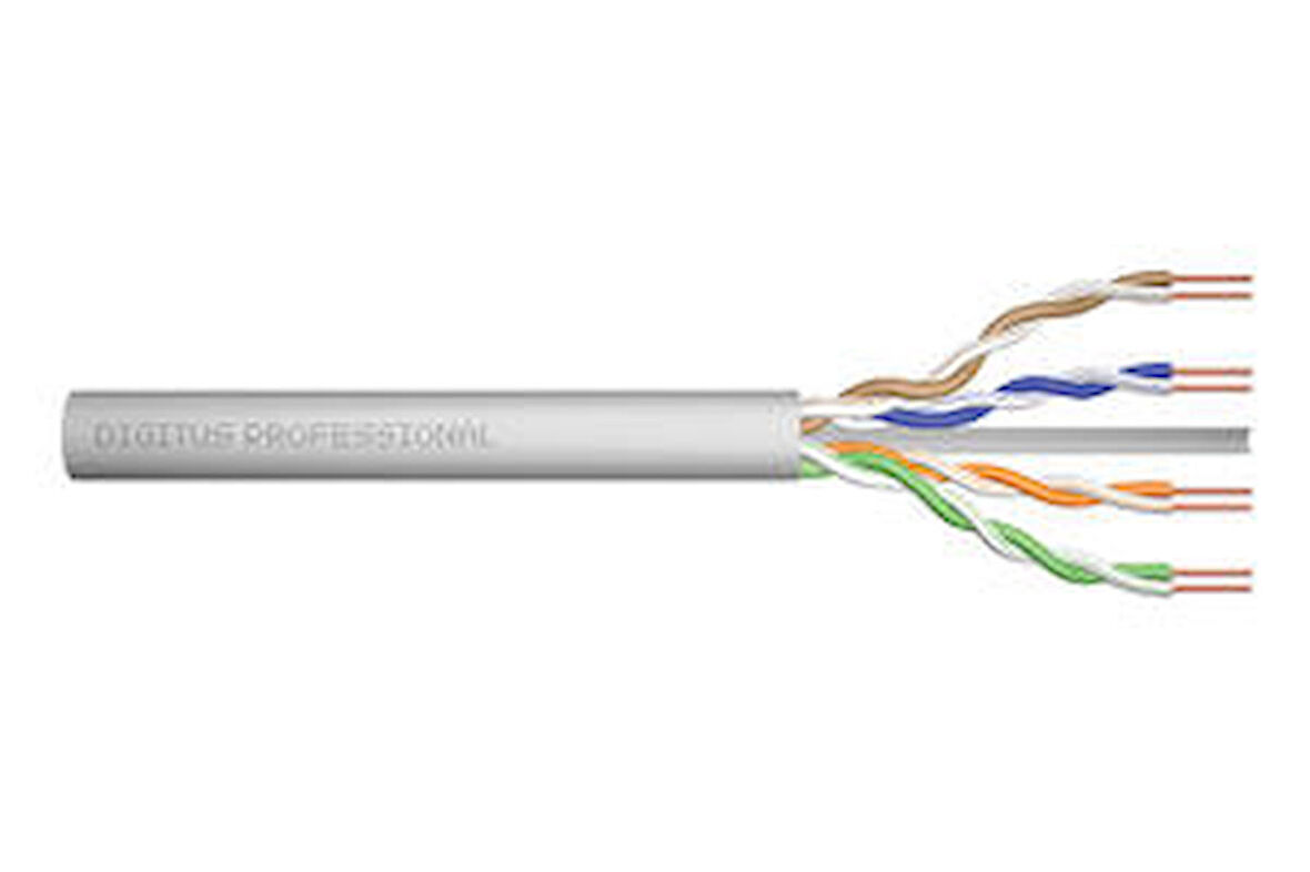 Digitus DK-1613-VH-5-GR 500 Mt CAT6 U-UTP AWG 23/1 LSZH Gri Data Kablosu