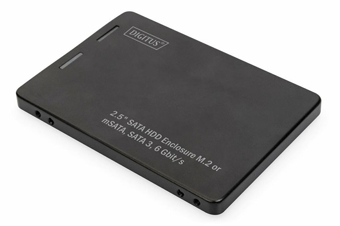 Digitus DA-71118 M2 mSATA to 2.5 inch SATA Siyah Dönüştürücü Harddisk Kutusu