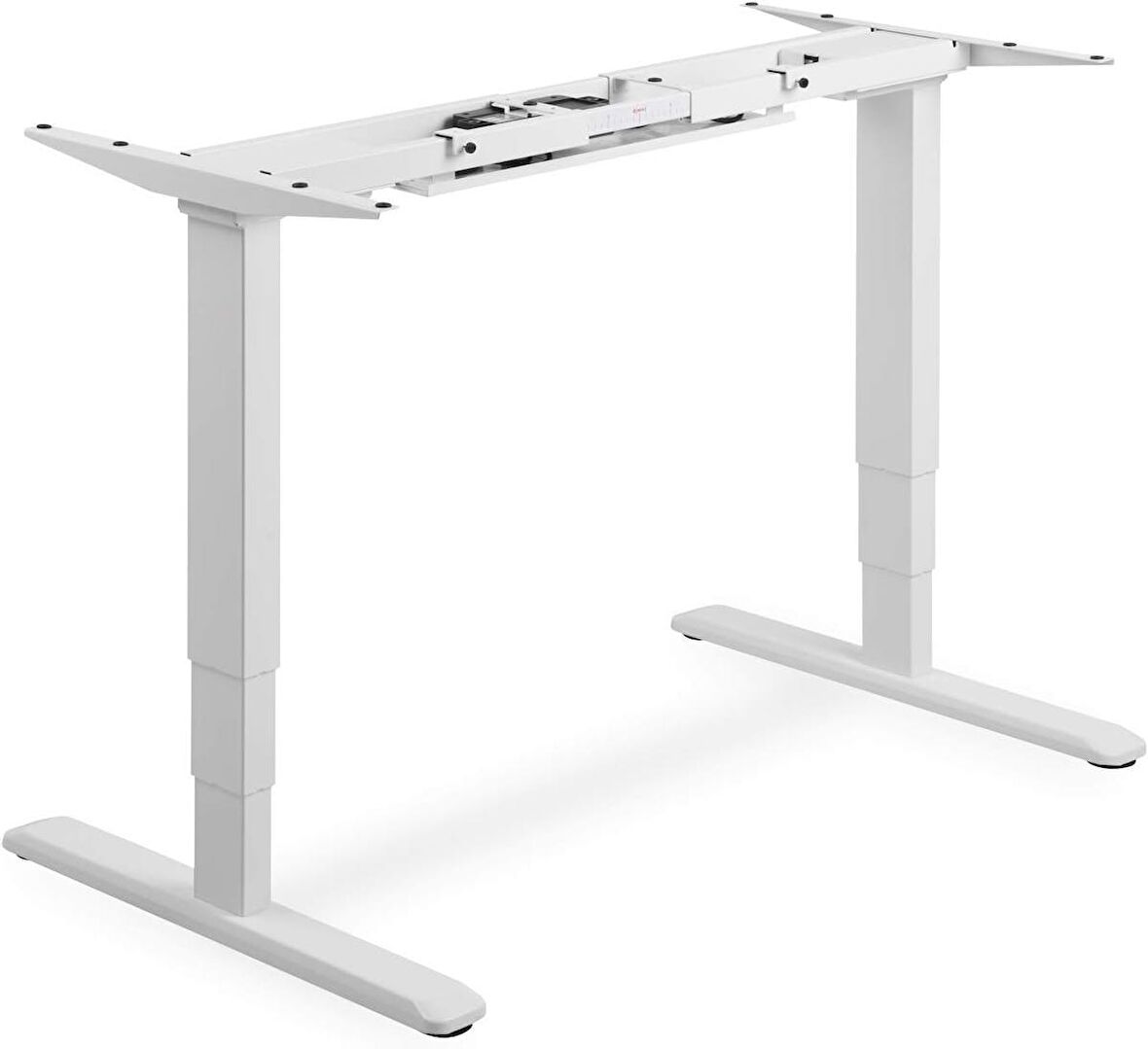 Dıgıtus Elektrikli Yükseklik Ayarına Sahip Masa Ayağı çift motor - Beyaz
