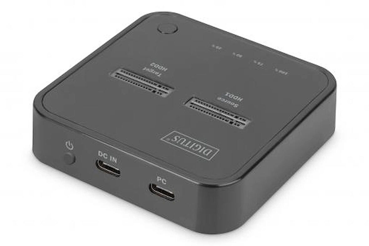 DIGITUS klonlama işlevine sahip çift M.2 NVMe SSD yerleştirme istasyonu, USB-C ™