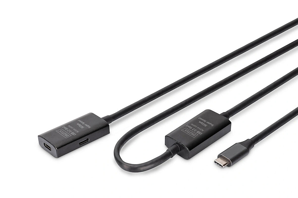 Aktif USB-C uzatma kablosu, 10m 5G, USB 3.2 Gen1, USB-C - USB-C (M/F)