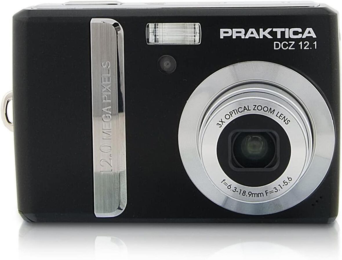 Praktica DCZ 12.1 Dijital kamera (12 megapiksel, 3 kat optik zoom, 6,9 cm (2,7 inç) ekran