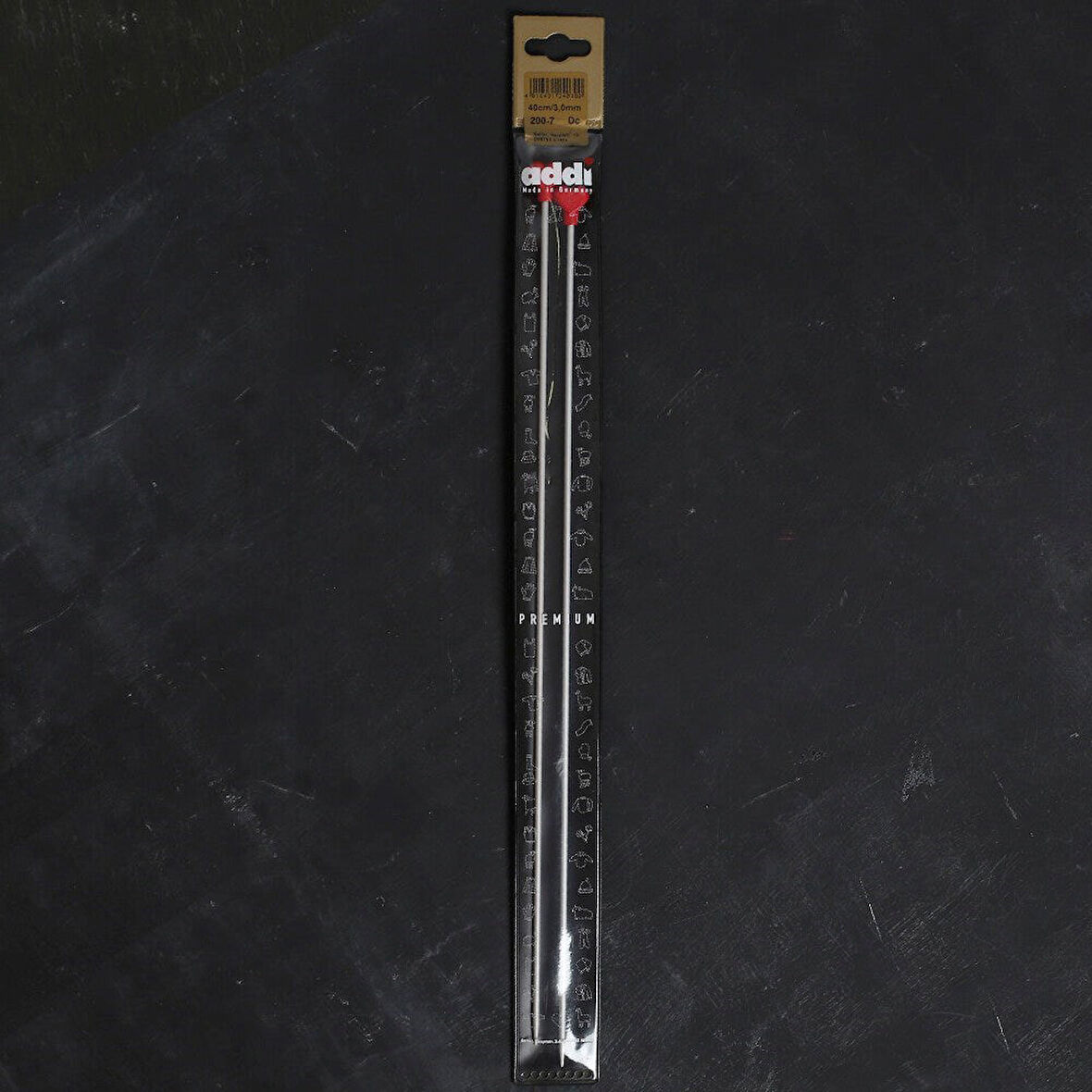 ADDI KALPLİ 3MM 40CM KLASİK ALÜMİNYUM ÖRGÜ ŞİŞİ -