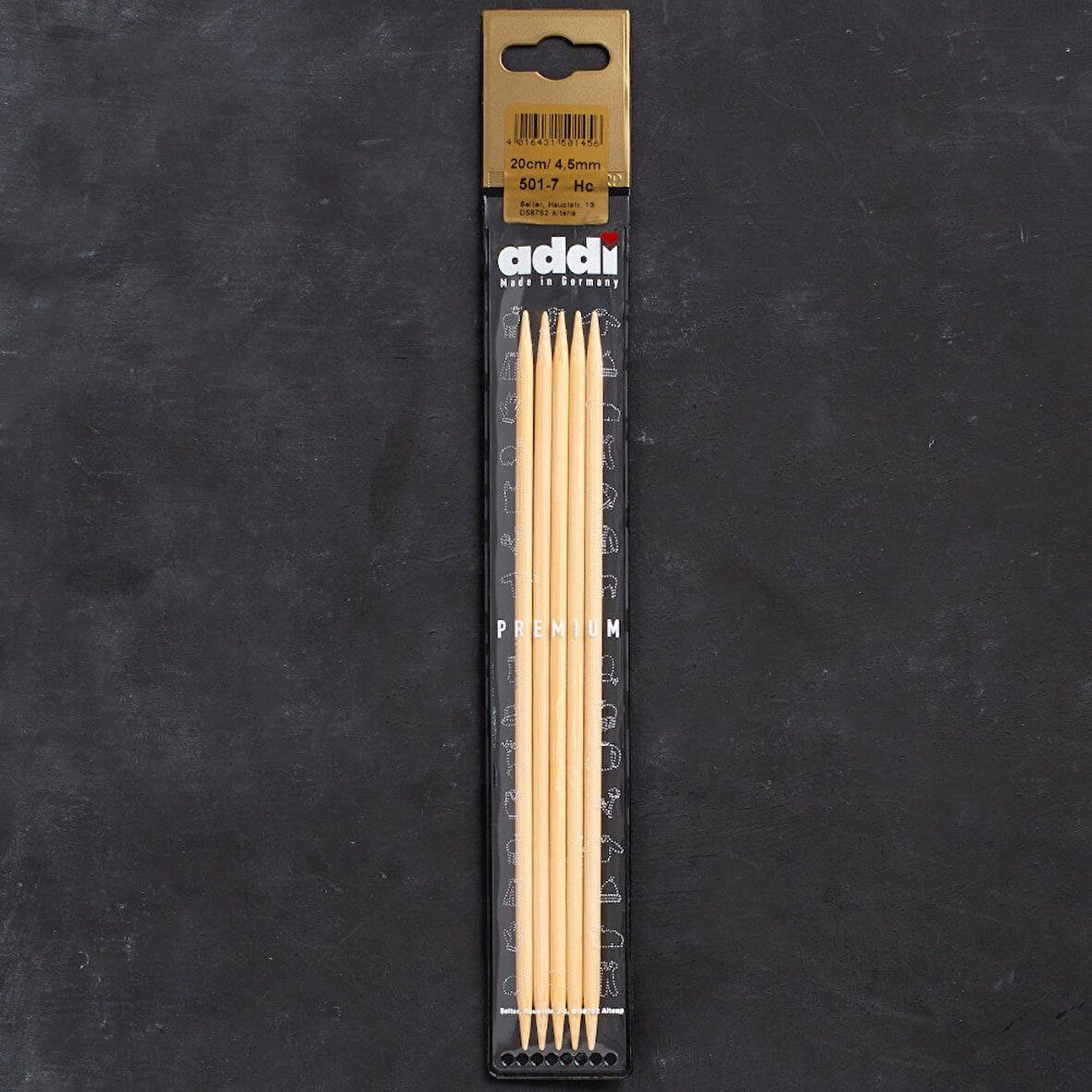 Addi Bambus 4,5mm 20cm Bambu Çorap Şişi - 501-7