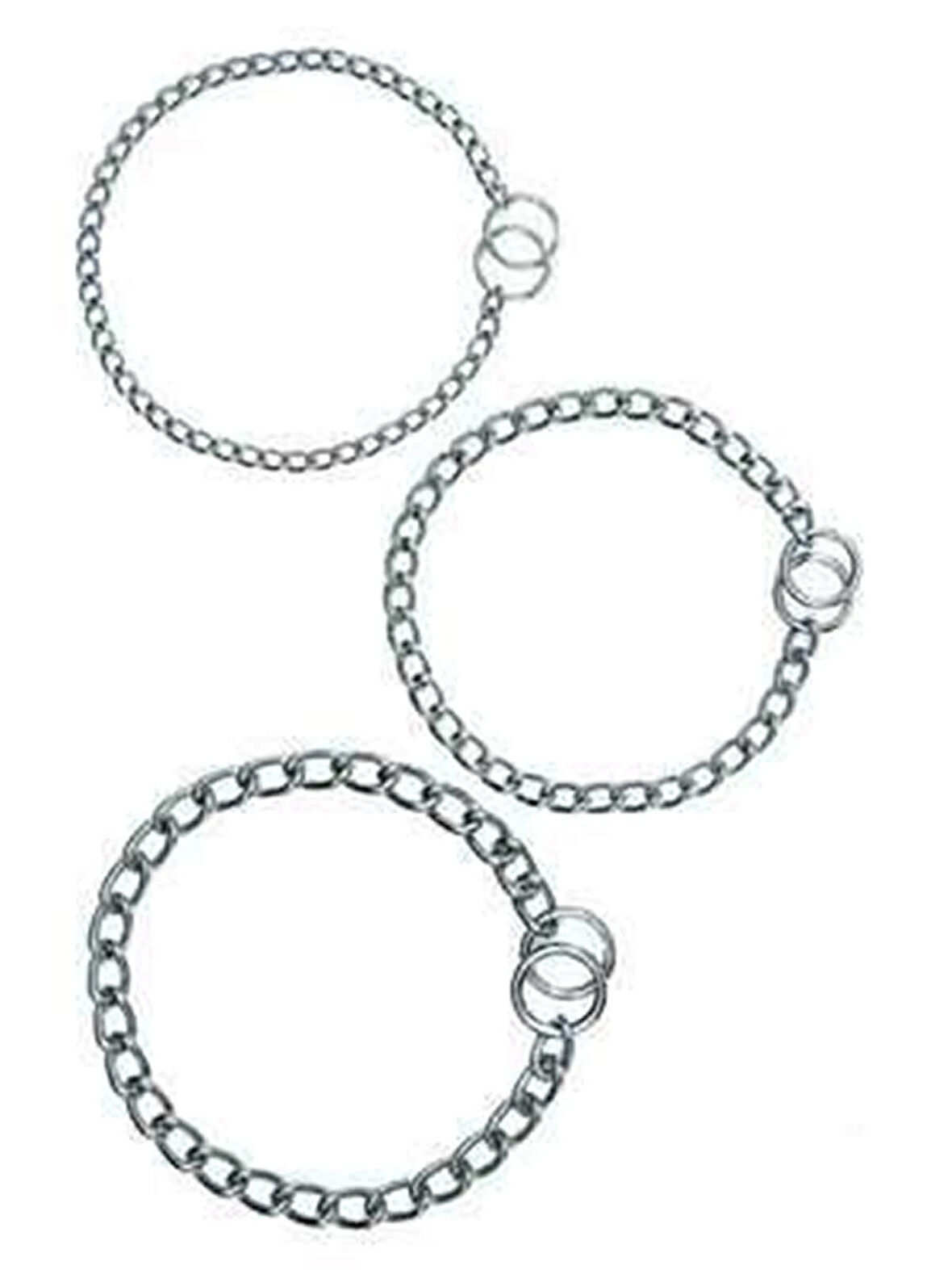 Pet Corn Krom Kaplama Tek Sıra Köpek Eğitim Tasması 3mmx50cm