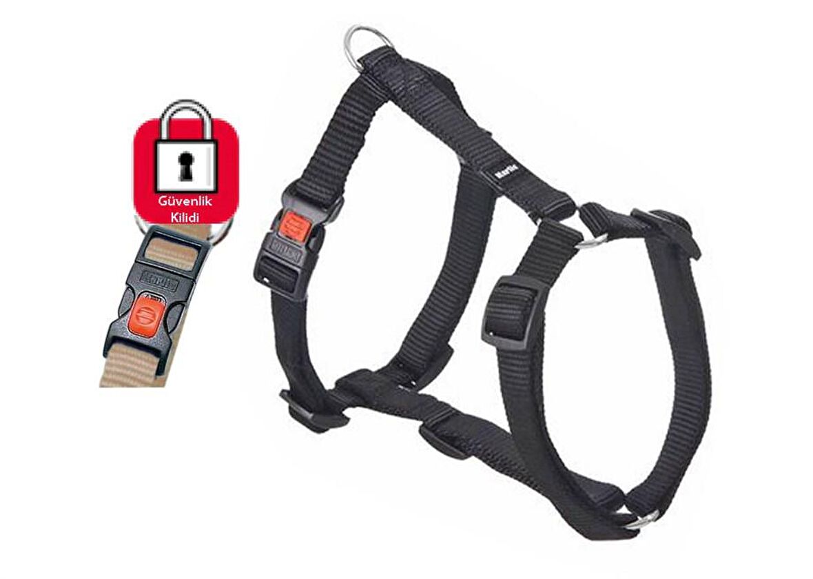 KARLIE KİLİTLİ GÖĞÜS TASMASI 25-40CM SİYAH