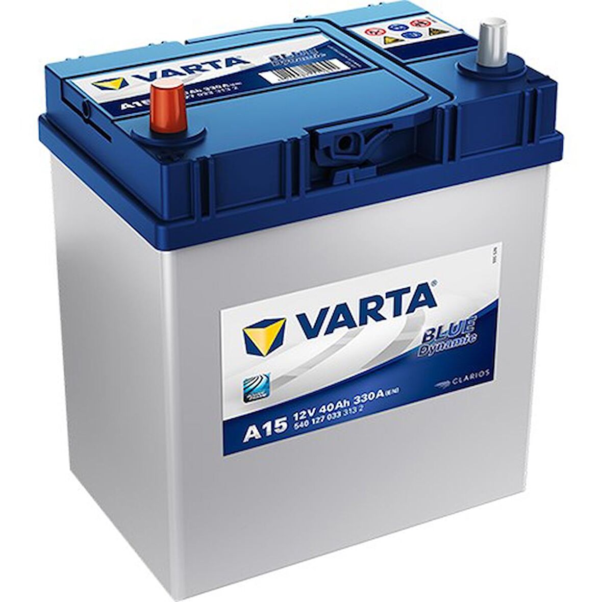 VARTA A15 40AH BLUE DYNAMIC TERS INCE KUTUP DAR AKÜ