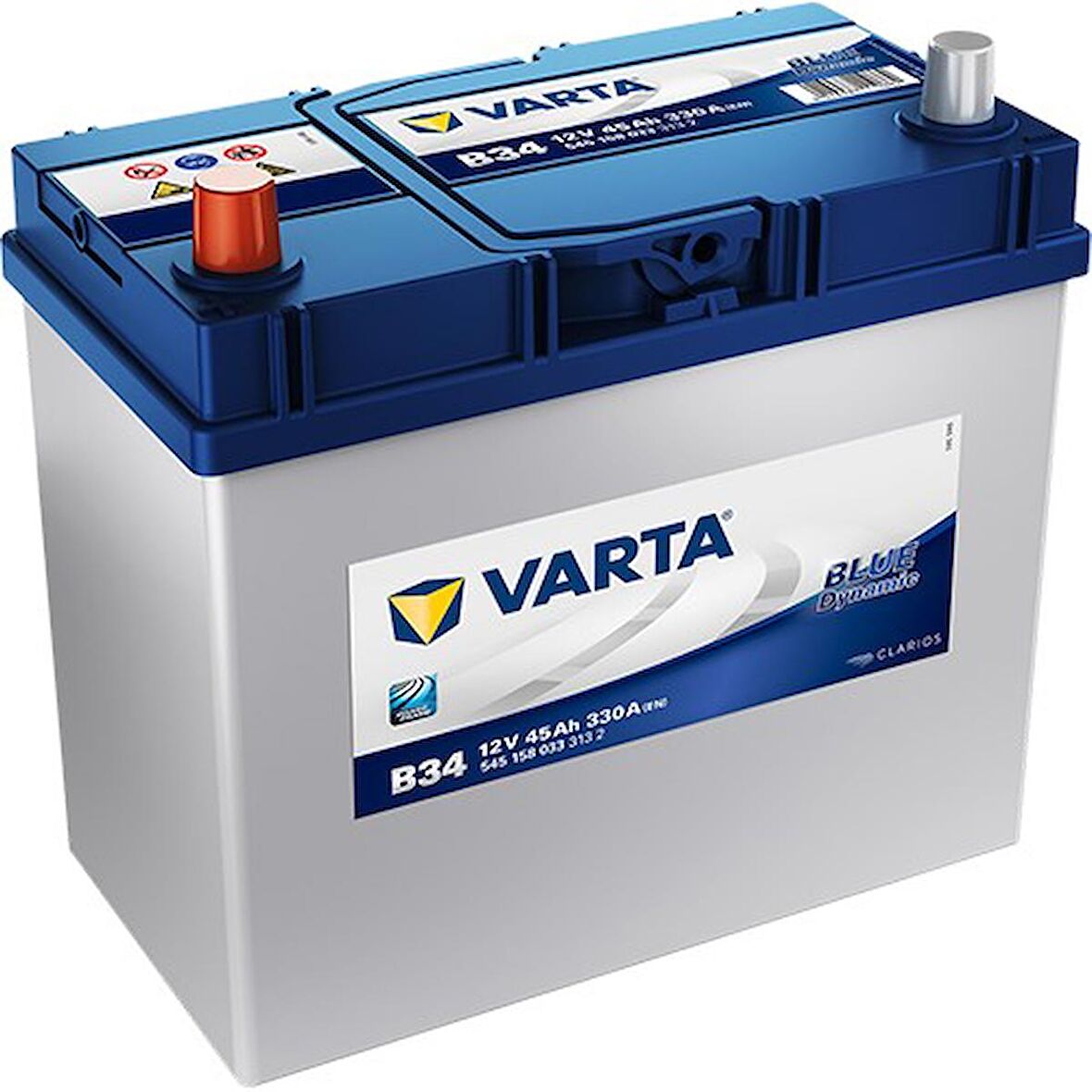 VARTA B34 45AH BLUE DYNAMIC TERS DAR AKÜ