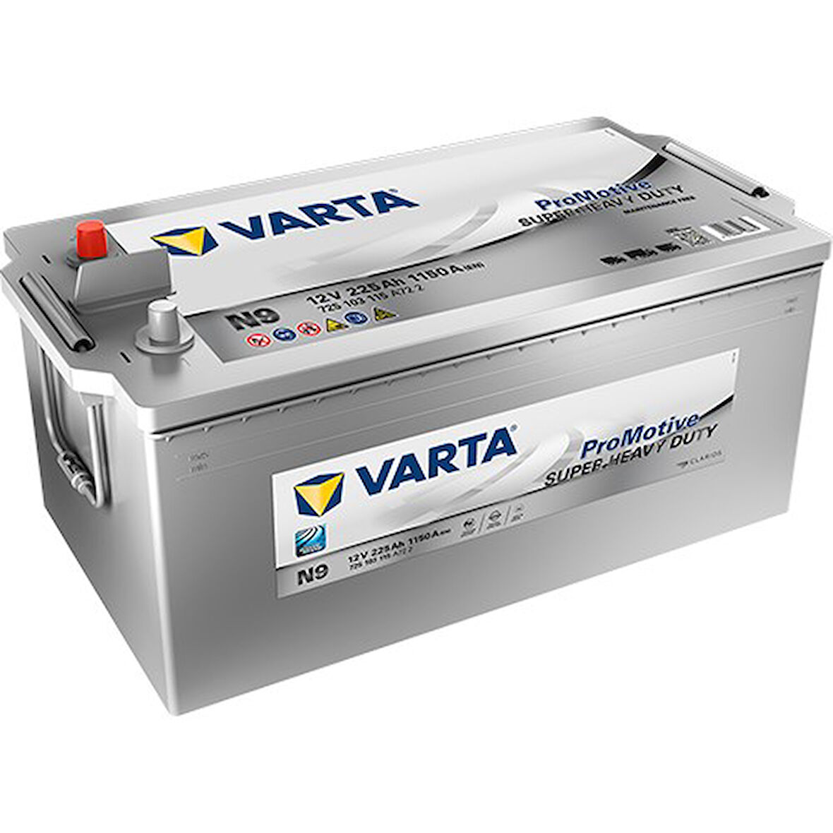 Varta N9 12V 225AH 1150A Promotive Super Heavy Duty (Üretim Tarihi:2024)