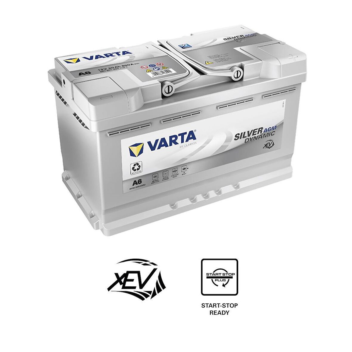 VARTA A6-F21 80AH START STOP AGM AKÜ (ÜRETİM TARİHİ:2024)