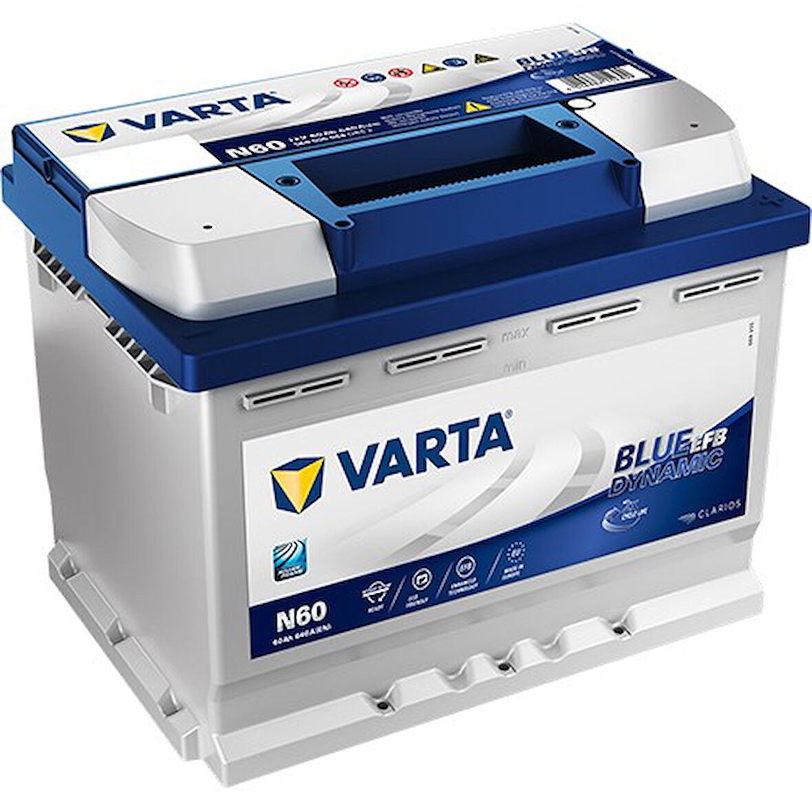Varta N60 12V 60 Ah 640A EFB Start-Stop Blue Dynamic Akü (Üretim Yılı: 2025)