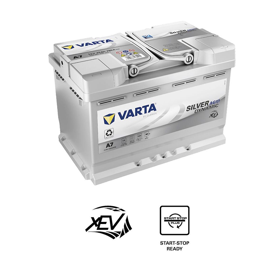 12/70 A7 SILVER DYNAMIC AGM START-STOP VARTA 2023