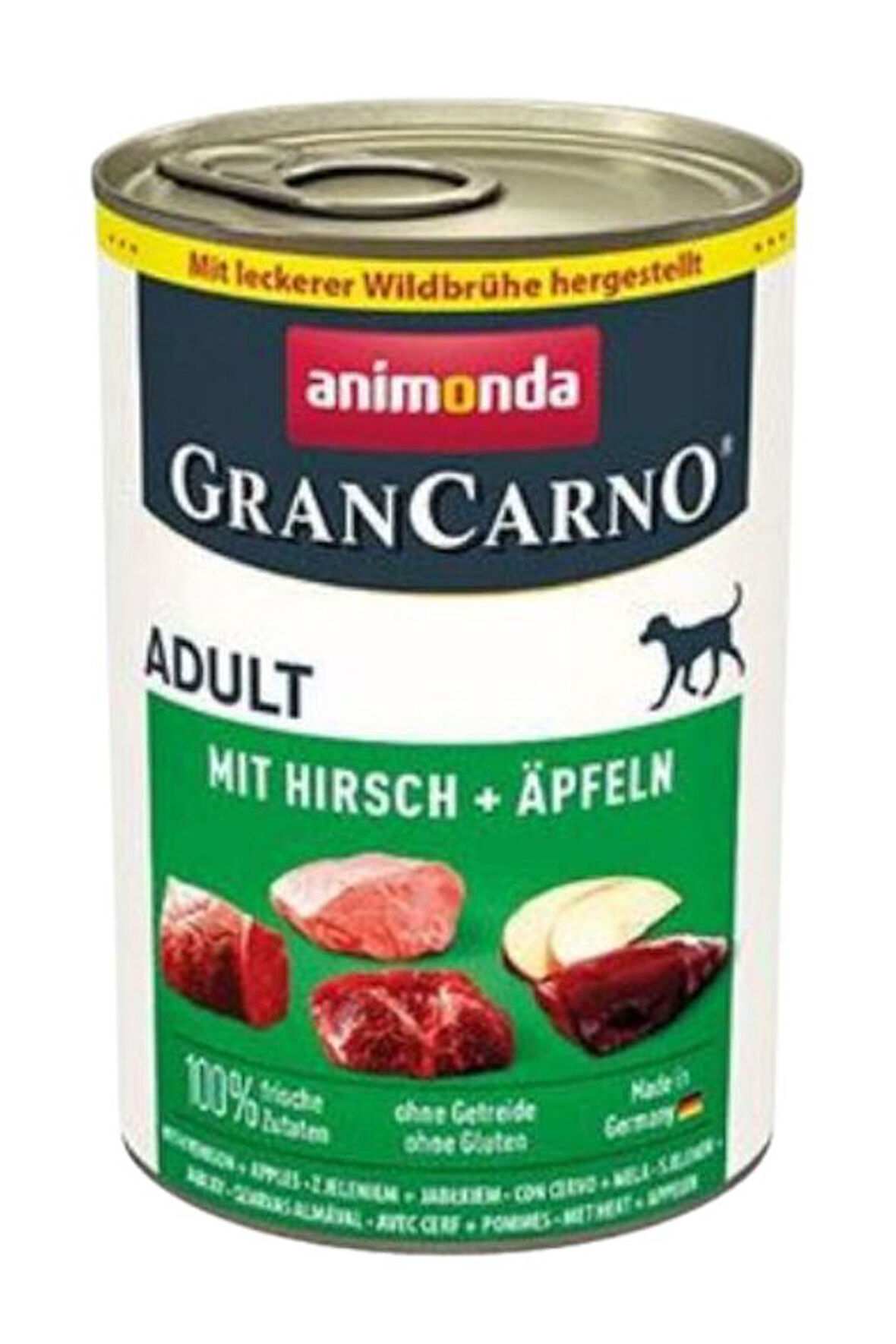 Animonda Gran Carno Elmalı Geyikli Yetişkin Köpek Konservesi 400gr