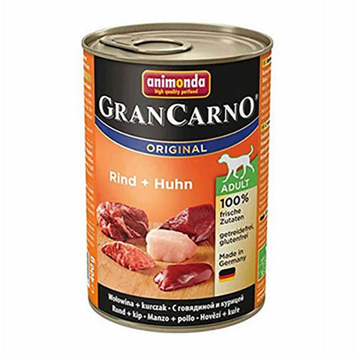 Animonda Grand Carno Etli Tavuk Yetişkin Köpek Konserve 6x400 Gr 