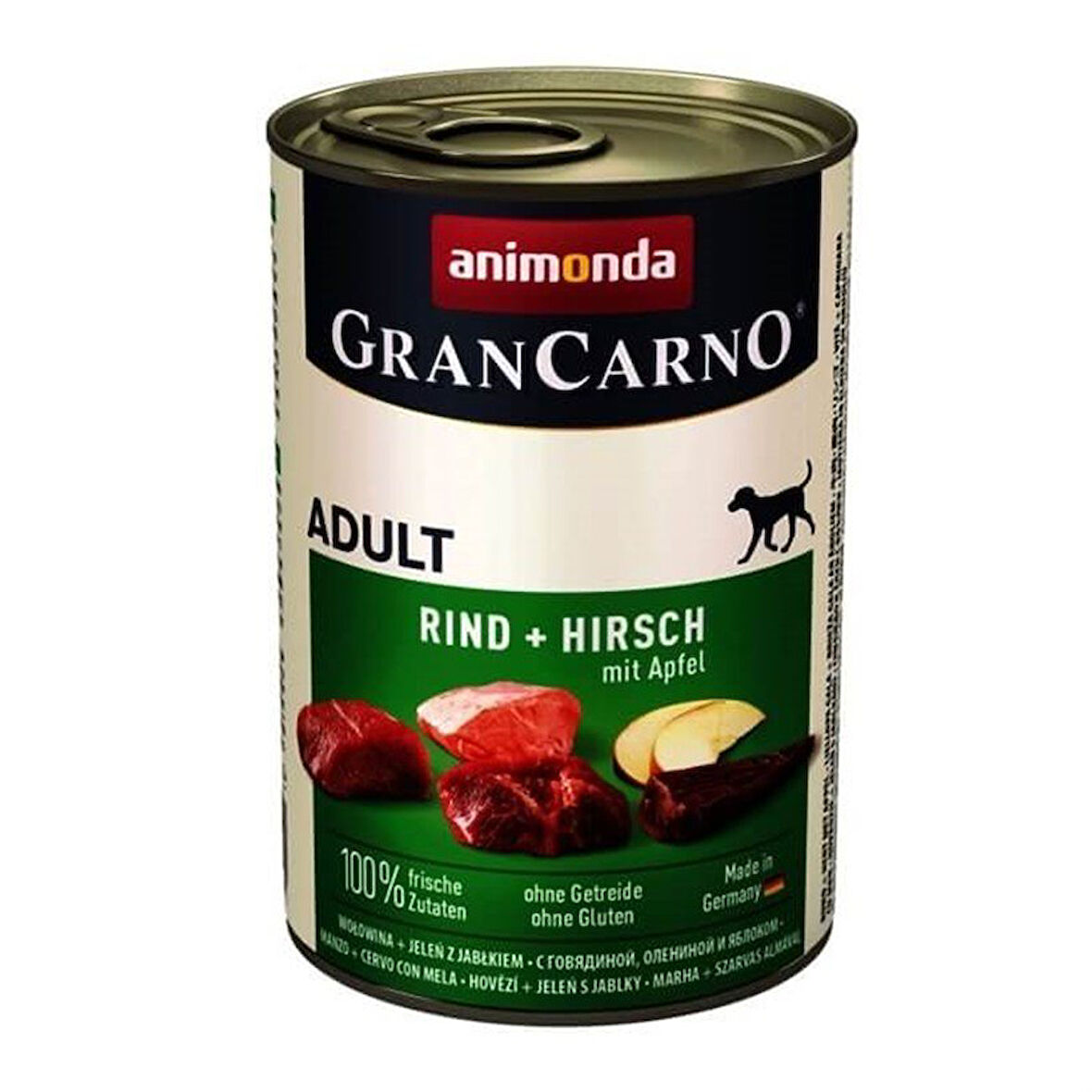 Animonda Gran Carno Geyikli ve Elmalı Köpek Konservesi 400 Gr