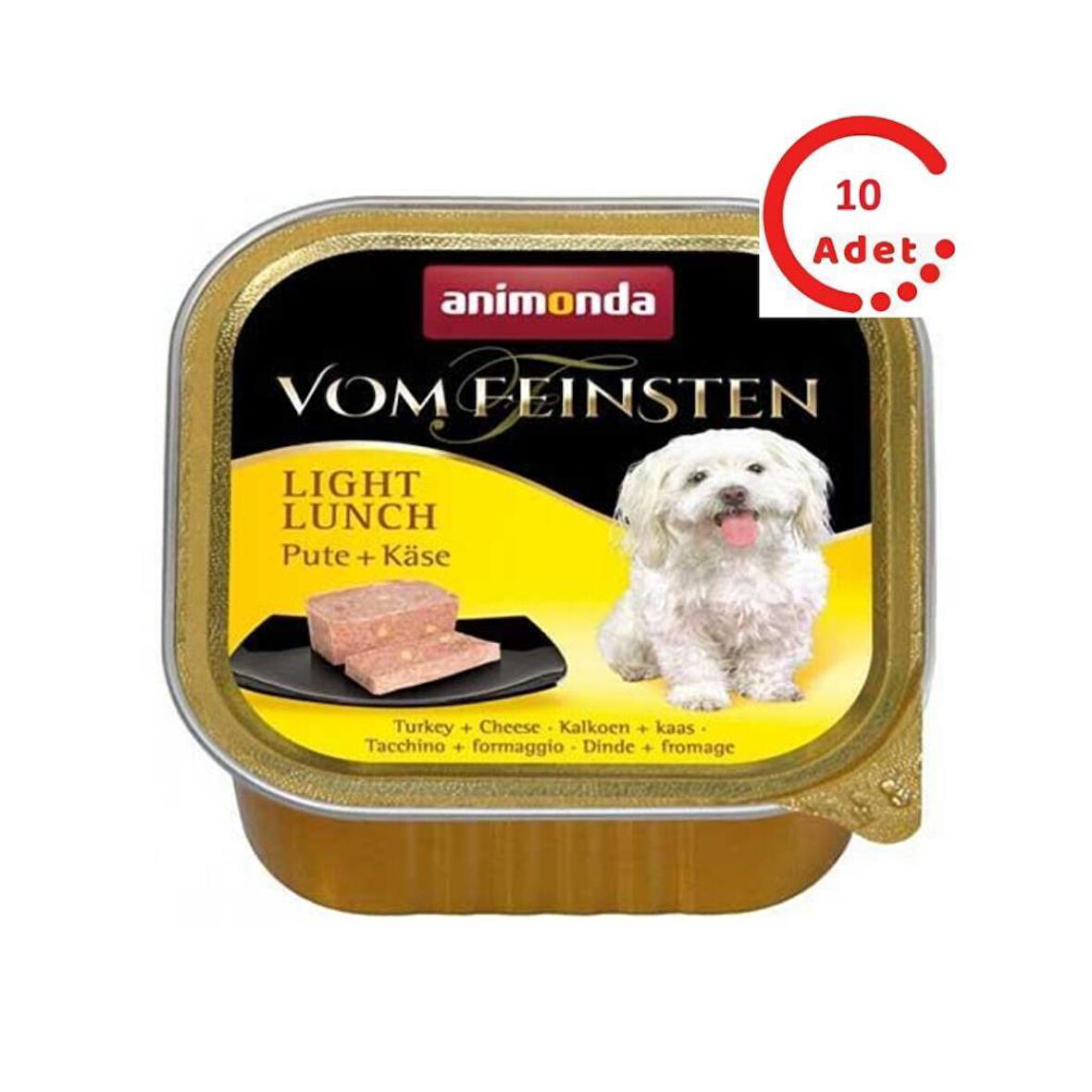 Animonda Hindili ve Peynirli Yetiskin Köpek Konservesi 150 Gr x 10 Adet 