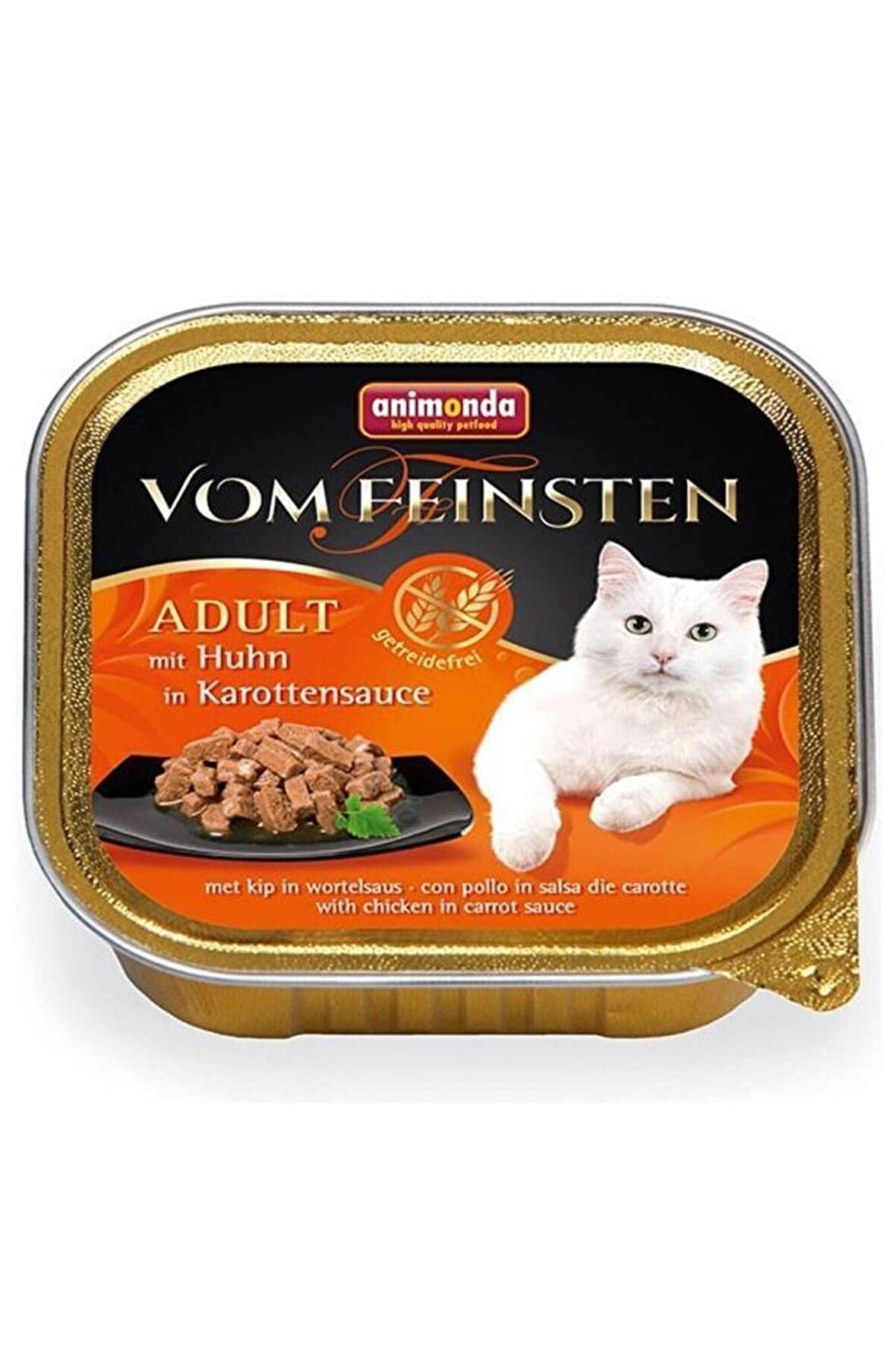 Animonda Vom Feinsten Tahılsız Tavuklu Ve Havuç Soslu Yetişkin Kedi Konservesi 100 Gr