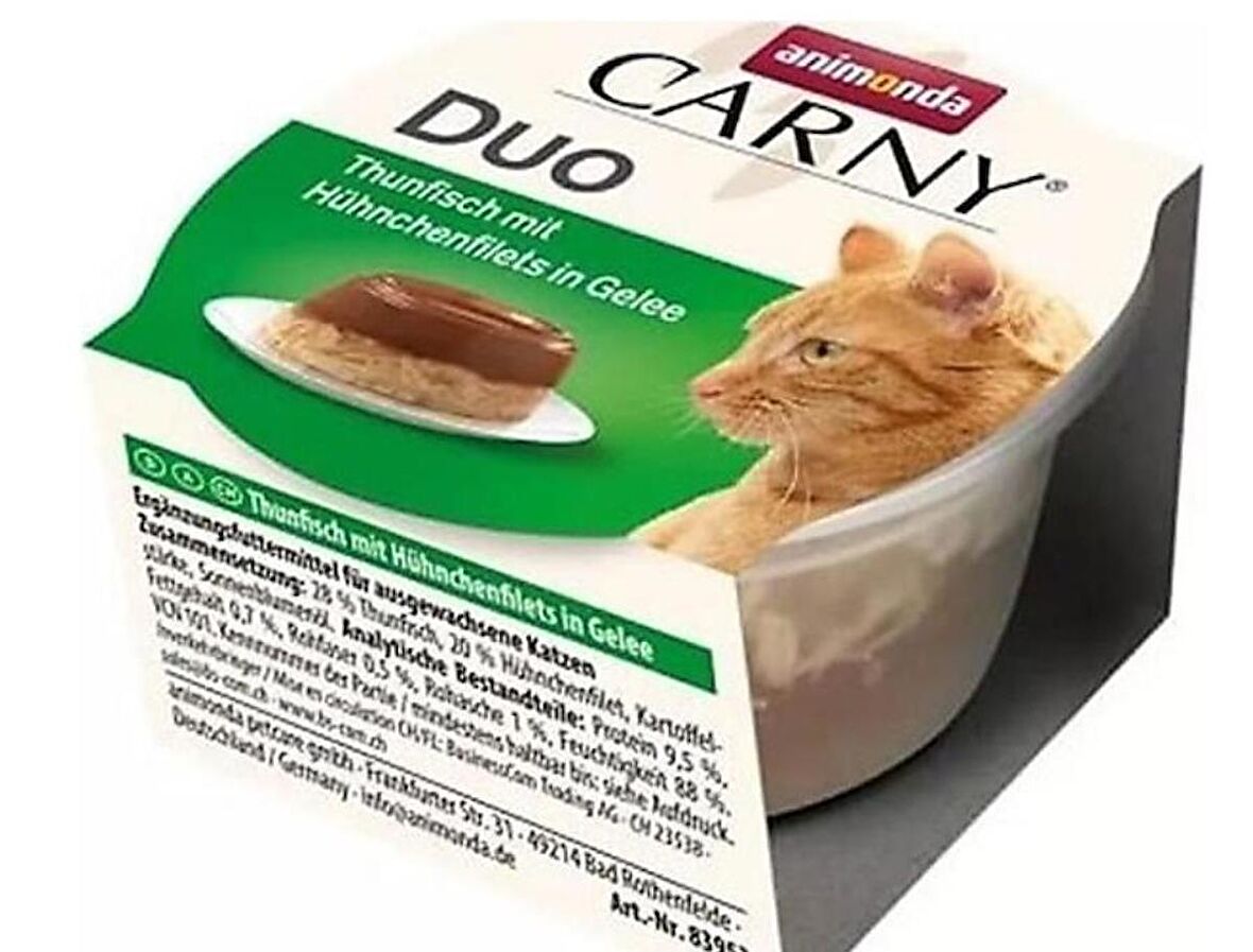 Animonda Carny Duo Tavuklu ve Ton Balıklı Jöle Kedi Konserve Maması 70 Gr