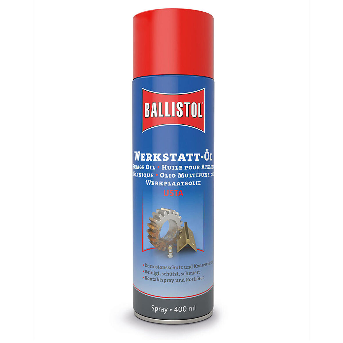 Ballistol Usta Garage 400ml Bakım Yağı En Küçük Çatlaklara Sızan Sprey Yağ