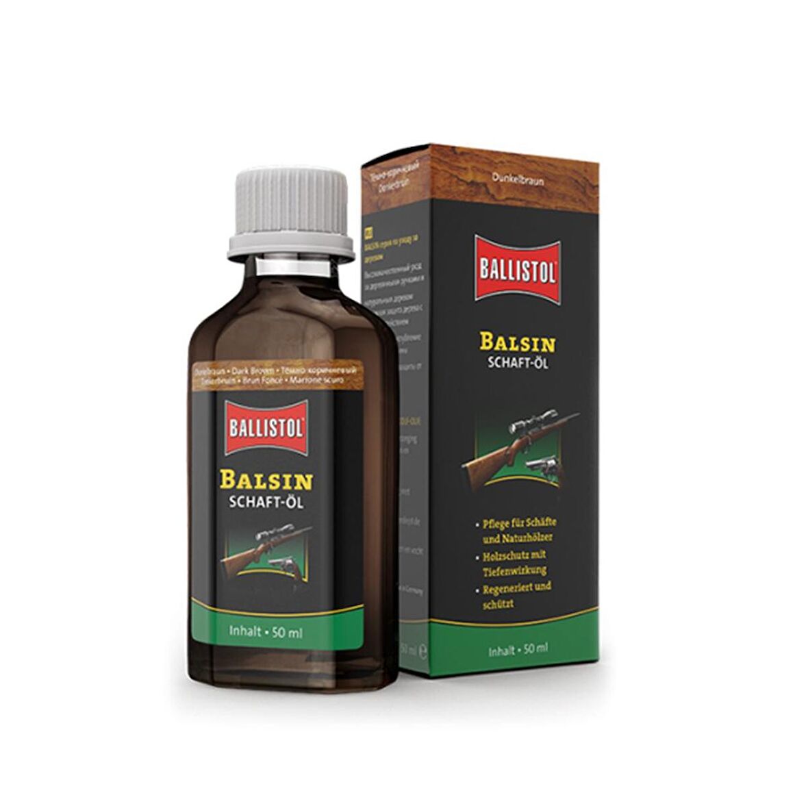 Ballistol Balsin Şaftol Kundak Yağı Koyu Kahve 50ml