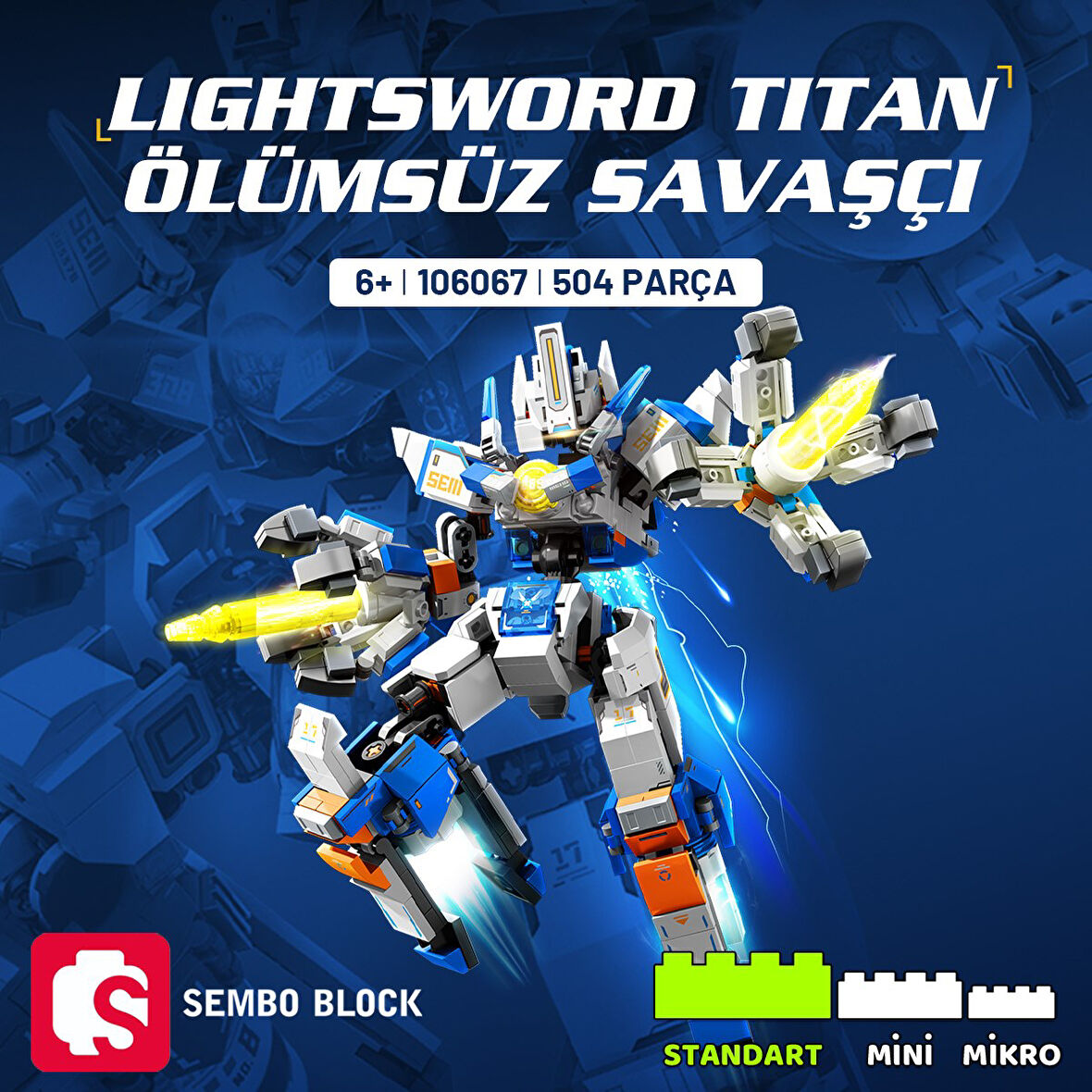 Lightsword Titan Ölüm Savaşçısı Yapı Bloğu Seti