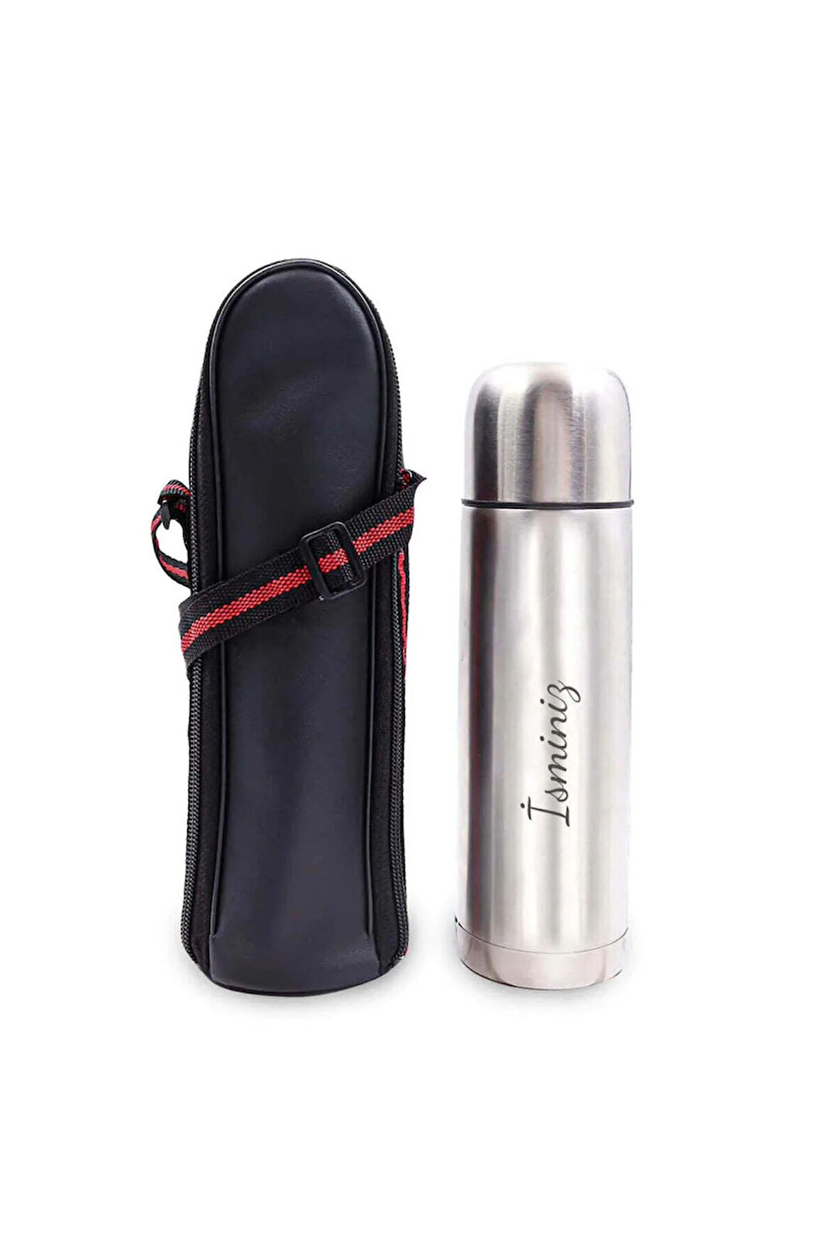 Deri Çantalı Çelik Termos