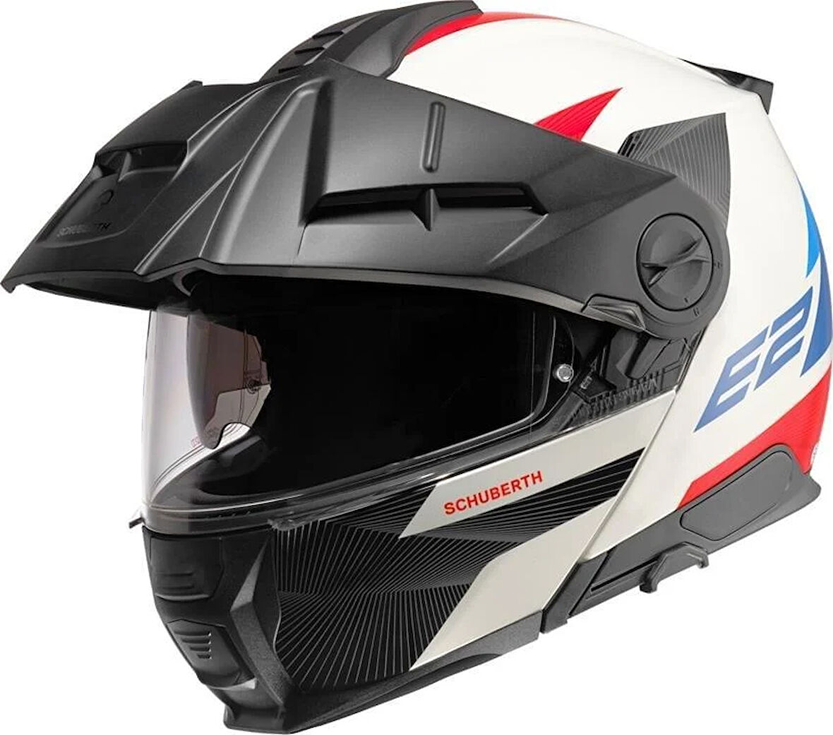 Schuberth E2 Defender White Çene Açılır Motosiklet Kaskı