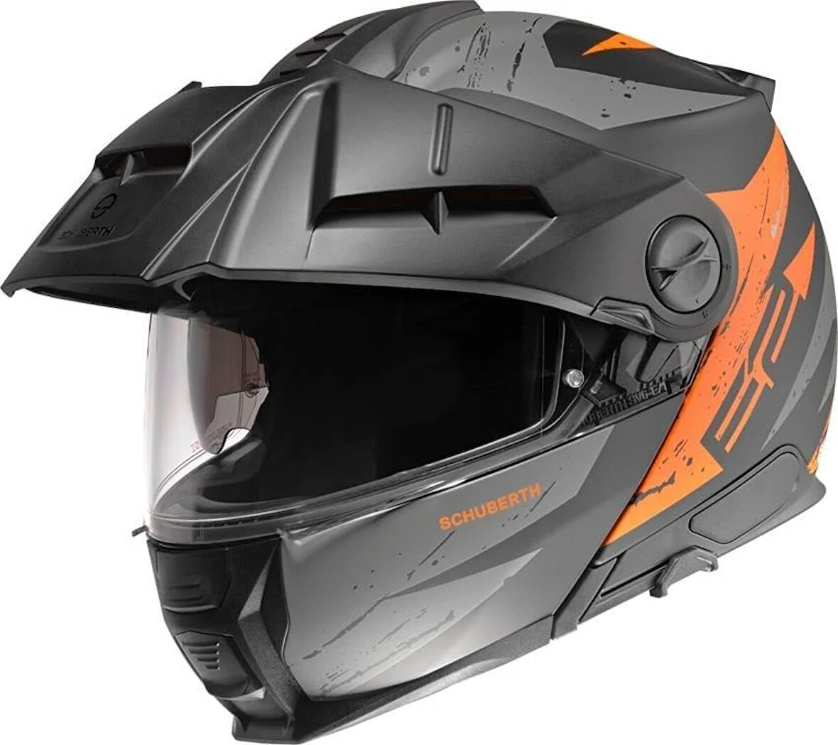 Schuberth E2 Explorer Orange Çene Açılır Motosiklet Kaskı