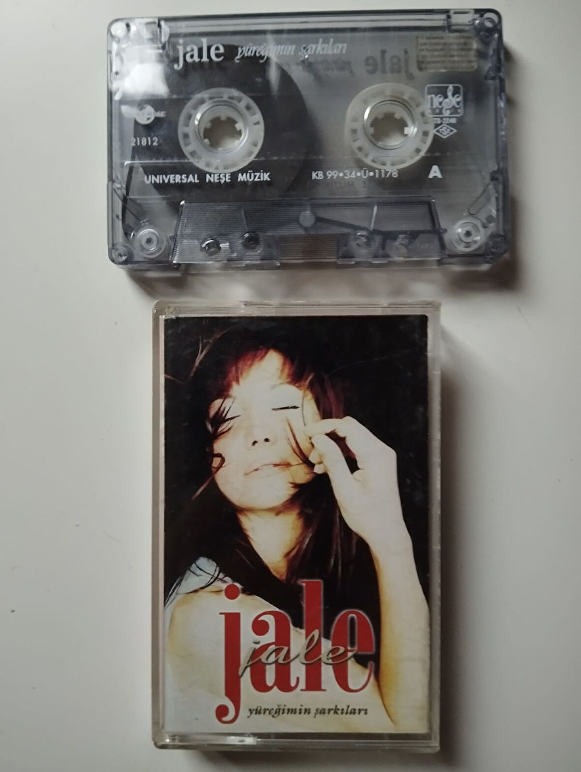 Jale  ‎– Yüreğimin Şarkıları  -  1999 Türkiye Basım 2. El Kaset